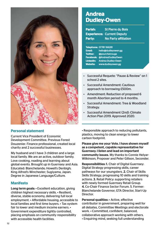 Candidate Dudley-Owen