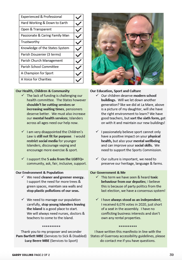 Candidate Collins 2025-2