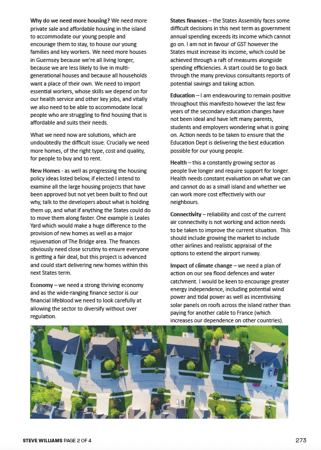 Candidate Williams 2025-2